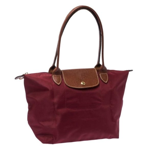 Longchamp Handbags - Longchamp Le Pliage Medium Burgundy Shoulder Tote